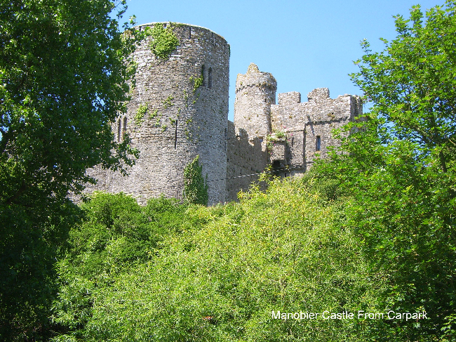 Manobier castle From Car Park
